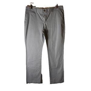 Old Navy Women’s 16 Tall Khakis Boot-Cut Stretch Pants Gray Cotton Blend Casual‎